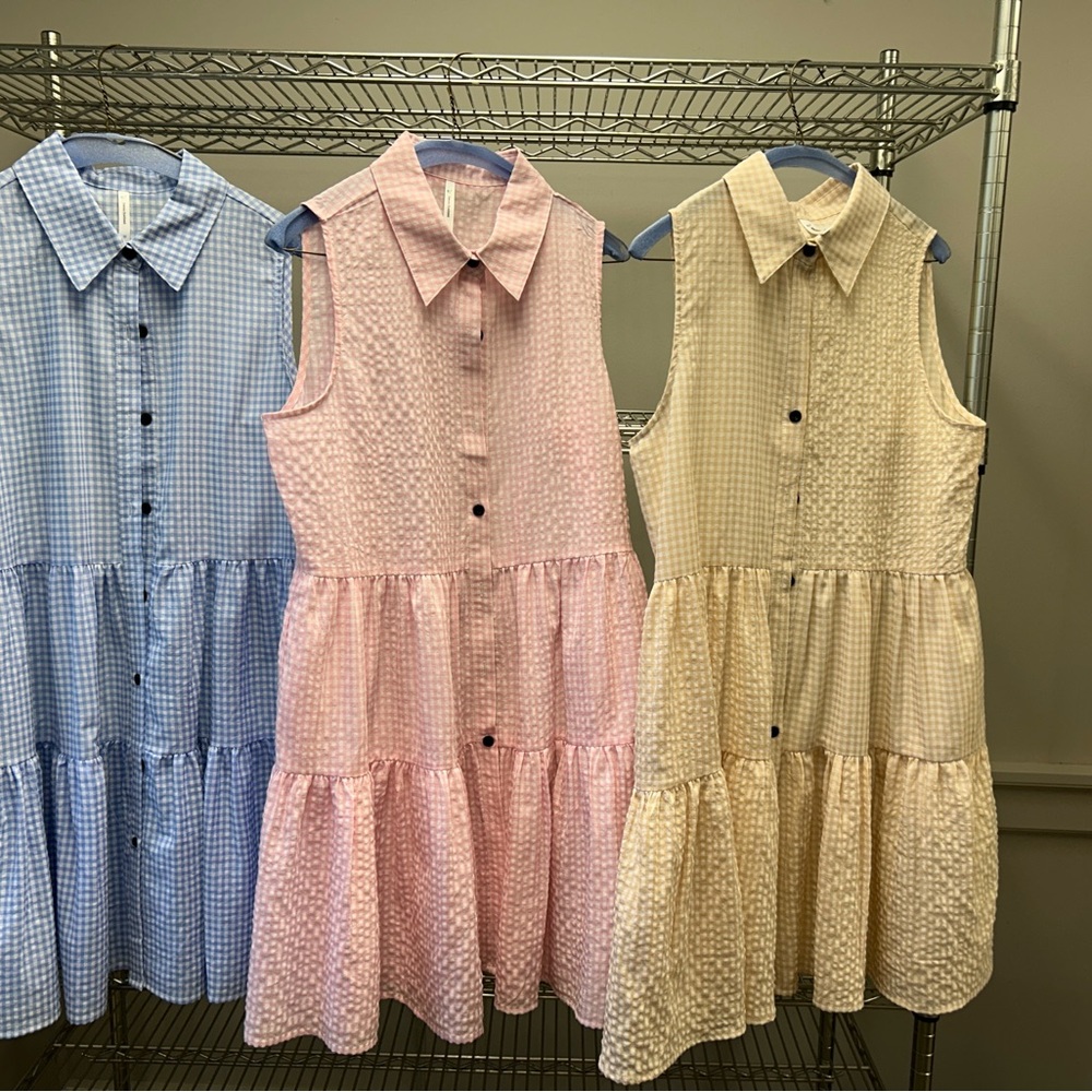 Women’s gingham charming dresses